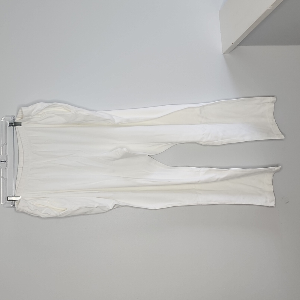 Lands End Sport Knit High Rise Pull On Pants White Plus Size 3X